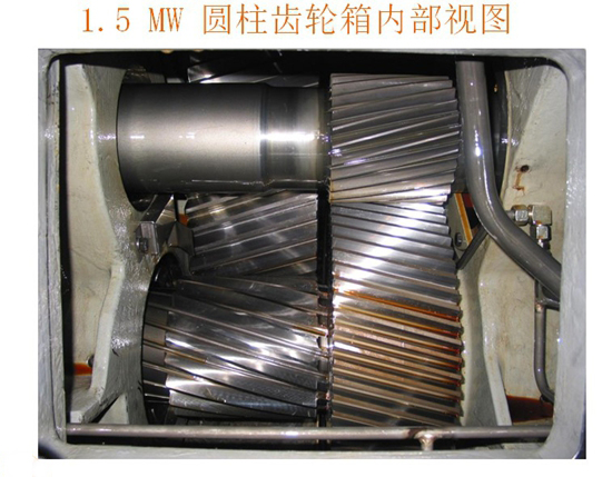 內(nèi)窺鏡檢測(cè)圓柱齒輪箱內(nèi)部視圖