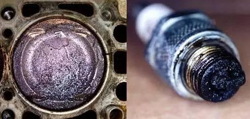 利用CIE汽車內窺鏡觀測到的發動機內部積碳情況