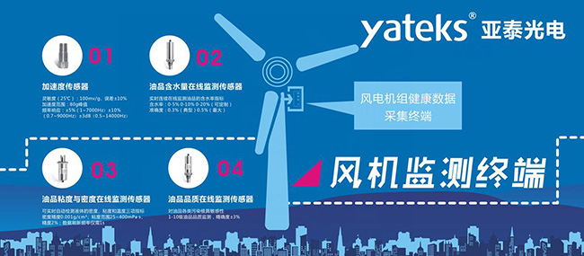 　風(fēng)機(jī)監(jiān)測終端中所使用的在線監(jiān)測傳感器