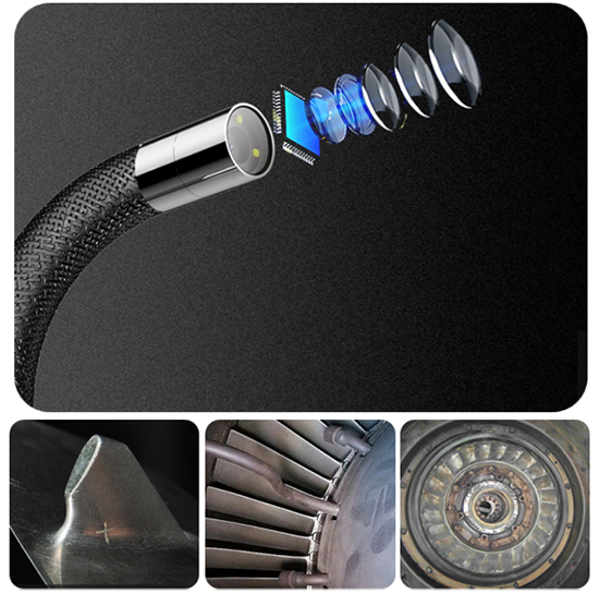 亞泰光電QIE系列高清內(nèi)窺鏡像素高達(dá)兩百萬(wàn)，內(nèi)窺鏡成像高清